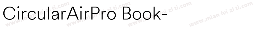 CircularAirPro Book字体转换
